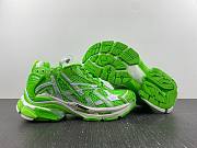 Balenciaga Runner Sneaker in neon green and white mesh and nylon 677403W3RBM3590 - 3