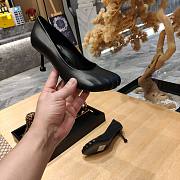 Balenciaga Fetish 80mm Pump in black soft sheepskin Black 678882WBCW01000 - 6