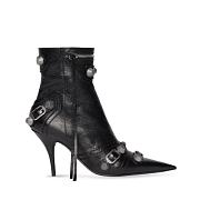 Balenciaga Women's Cagole 90mm Bootie in black Arena lambskin 694379WAD4E1081 - 1