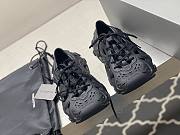 Balenciaga Men's HD Lace-Up Sneaker in black rubber 702421W3CES1000 - 6