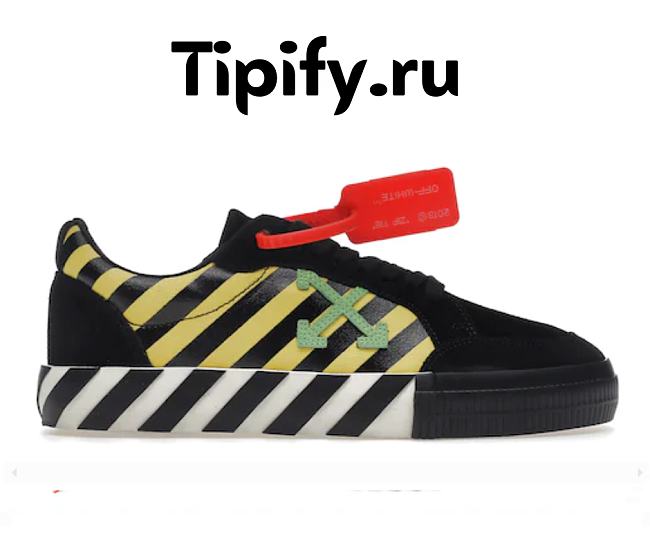 OFF-WHITE Vulc Low Black Yellow Green OMIA085E19C210476040 - 1