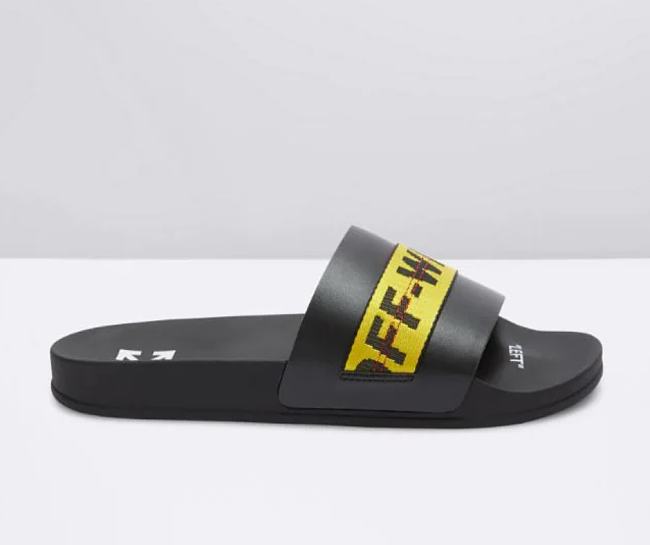 Off White Industrial Belt Slider Black  - 1