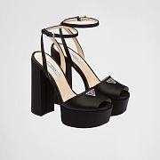 Prada high-heeled satin platform sandals Black 135 mm 1XP48B_049_F0002_F_135 - 1