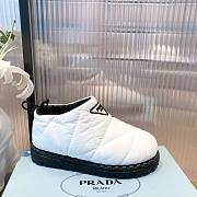 Prada Padded nylon slip-on shoes white - 6