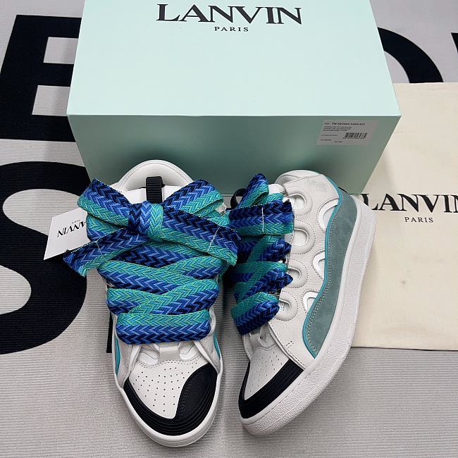 Lanvin Leather Curb White/Green FM-SKRK11-DRAG-H220040 - 1