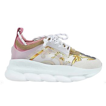 Versace Chain Reaction White Pink Yellow Barocco (W) DSR705G-DICTG_DB5OS