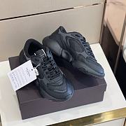 Valentino Garavani Bubbleback sneaker in mesh All Black 1Y2S0F08IAQ - 6