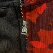 BAPE x DC Batman Split Color Camo Full Zip Hoodie #2 Black/Red SS19 - 2