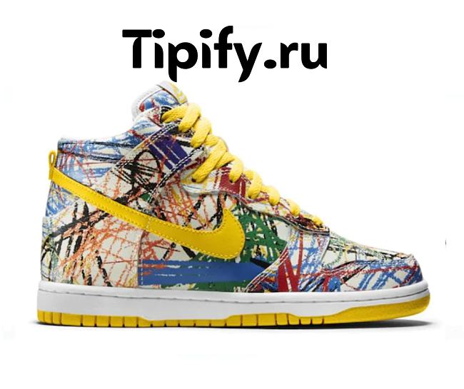 Nike Dunk High Scribble (GS) 728443-100 - 1