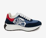 Alexander McQueen Women's Sprint Runner in Navy/red 687996W4T214529 - 1