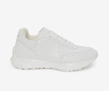 Alexander McQueen Women's Sprint Runner in White 687995WIC949000