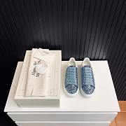 Alexander McQueen Blue Galaxy Glitter Oversized Sneakers - 5