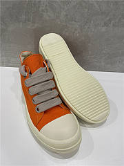 Rick Owens DRKSHDW Low Sneakers ORANGE/MILK   - 2