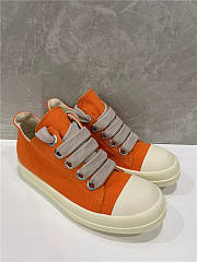 Rick Owens DRKSHDW Low Sneakers ORANGE/MILK   - 5