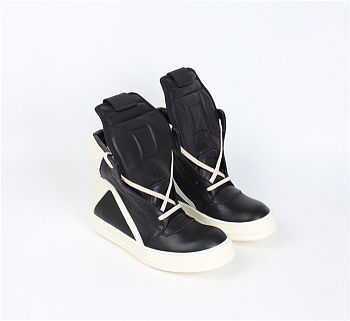 RICK OWENS SS23 EDFU Geobasket in Black and Milk 