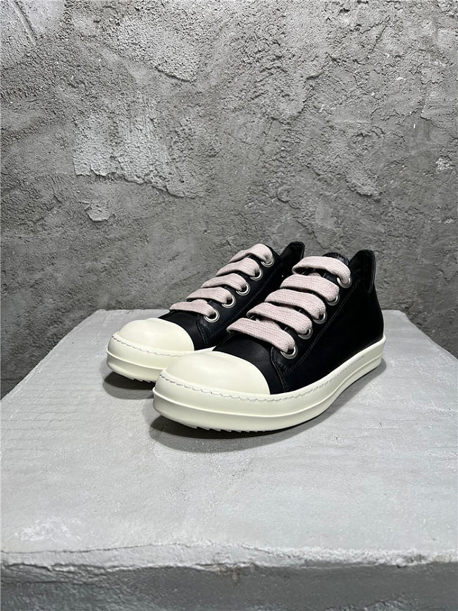 Rick Owens DRKSHDW Low Sneakers Black White - 1