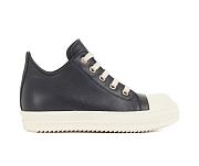 RICK OWENS FW22 STROBE LOW SNEAKS IN BLACK AND WHITE - 1