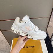 Louis Vuitton Monogram Unisex Street Style Plain Oversized Logo Sneakers White - 6