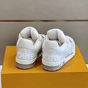 Louis Vuitton Monogram Unisex Street Style Plain Oversized Logo Sneakers White - 5