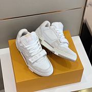 Louis Vuitton Monogram Unisex Street Style Plain Oversized Logo Sneakers White - 3