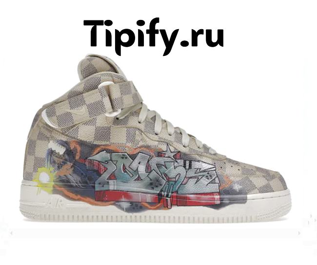 Louis Vuitton Nike Air Force 1 Mid By Virgil Abloh Graffiti 1A9V GRAFFITI MID - 1