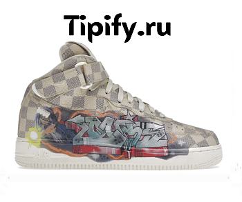 Louis Vuitton Nike Air Force 1 Mid By Virgil Abloh Graffiti 1A9V GRAFFITI MID