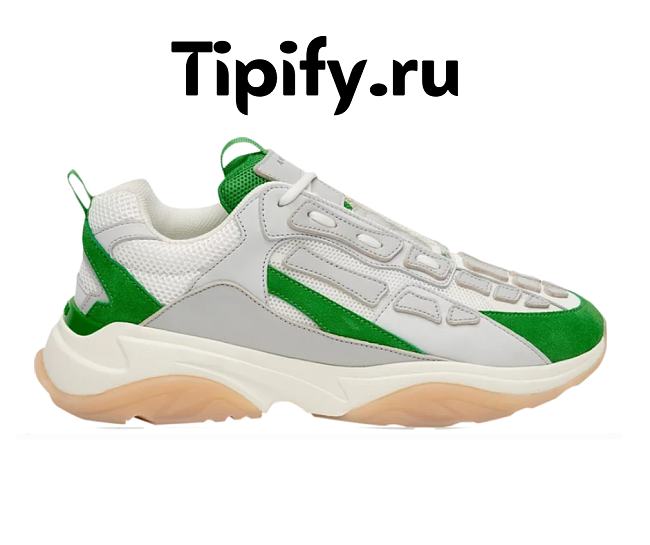 AMIRI Bone Runner Tennis Green - 1