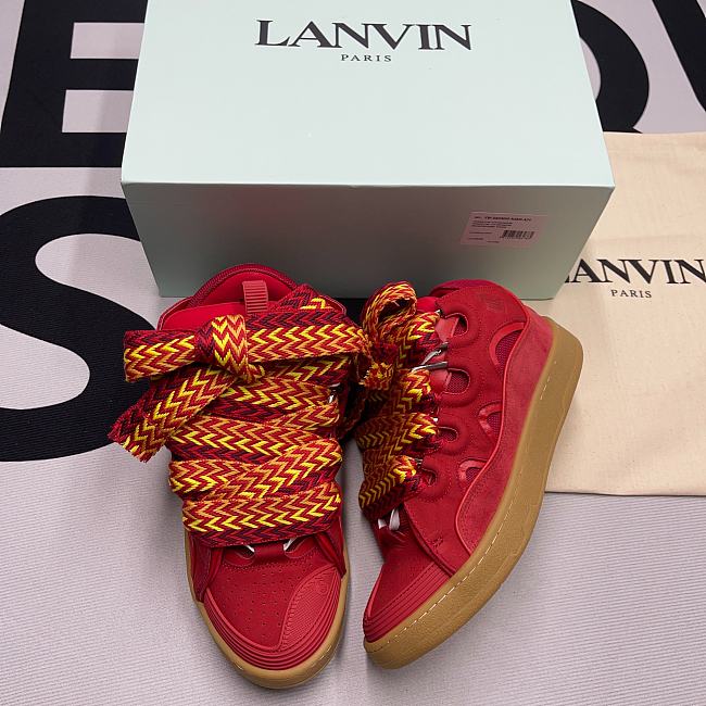 Lanvin Leather Curb Red FW-SKDK02-DRAG-E2237 - 1