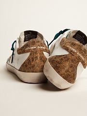 Super-Star sneakers with silver glitter star and leopard-print suede heel tab - 4