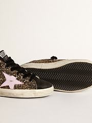 Golden Goose Super-Star sneakers in glitter with red leather star - 3