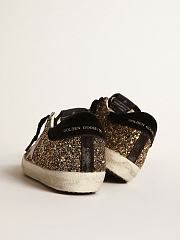 Golden Goose Super-Star sneakers in glitter with red leather star - 2