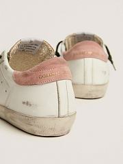 Golden Goose Super-Star LTD sneakers with silver glitter and animal-print pony skin star - 5