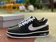 Nike Air Force 1 Low Schematic Black White Bright Crimson CU6646-001 - 2