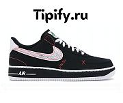 Nike Air Force 1 Low Schematic Black White Bright Crimson CU6646-001 - 1