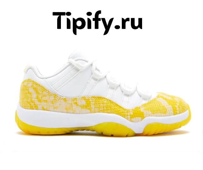 Air Jordan 11 Retro Low Tour Yellow Snakeskin (W) AH7860-107 (Release Date 05/11/2023) - 1