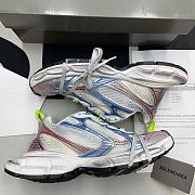 Balenciaga Men 3XL Sneaker in white, red and blue 734734W3XL59645 - 5