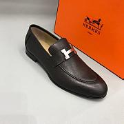 Hermes Paris loafer in goatskin with signature 