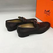 Hermes Paris loafer in goatskin with signature 