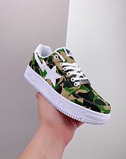 A Bathing Ape Bape Sta Low ABC Camo 20th Anniversary Green 1C70191020 - 3