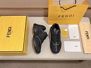 Fendi Faster Trainers Black nubuck leather low-tops 7E1555AKX6F1ICG - 3