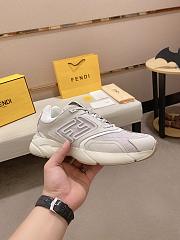 Fendi Faster Trainers White nubuck leather low-tops 7E1555AKX6F1ICF - 2