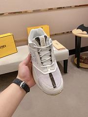 Fendi Faster Trainers White nubuck leather low-tops 7E1555AKX6F1ICF - 5