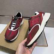 Fendi Faster Trainers Burgundy nubuck leather low-tops 7E1555AKX6F1ICI - 3