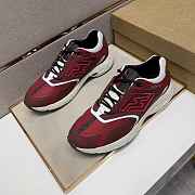 Fendi Faster Trainers Burgundy nubuck leather low-tops 7E1555AKX6F1ICI - 4