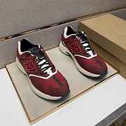 Fendi Faster Trainers Burgundy nubuck leather low-tops 7E1555AKX6F1ICI - 5