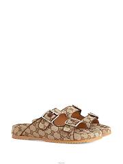 Gucci sandal brown and ebony Original GG canvas - 2