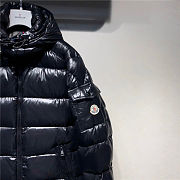 Moncler Maya Shiny Puffer Jacket in Black - 4