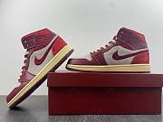 Air Jordan 1 Mid SE Tiki Leaf Team Red (Women's) DZ2820-601 - 2