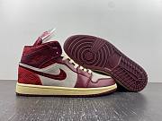 Air Jordan 1 Mid SE Tiki Leaf Team Red (Women's) DZ2820-601 - 4