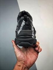 Balenciaga Triple S Black All Logo White  - 2